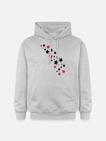 étoiles errant - Sweat à capuche Softstyle® Gildan Unisexe - gris clair chiné