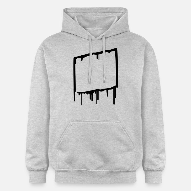 graffiti_frame - Sweat à capuche Softstyle® Gildan Unisexe - gris clair chiné