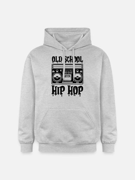 Ghettoblaster Old School Hip Hop - Gildan Unisex Softstyle® Midweight Hoodie - light heather grey