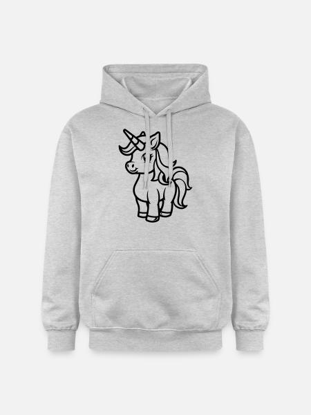 unicorn - Gildan Unisex Softstyle® Midweight Hoodie - light heather grey