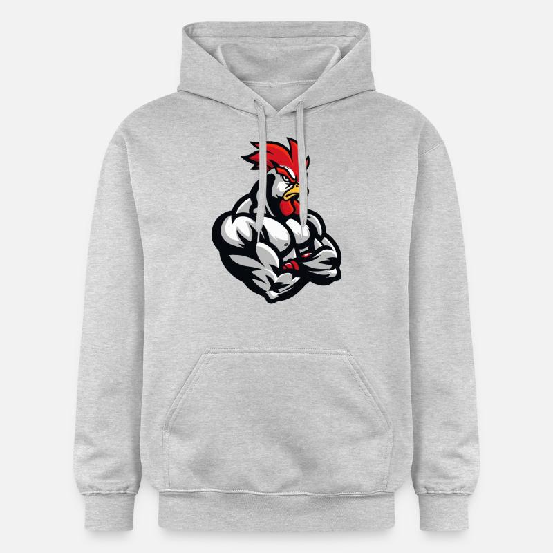 Hahn Comic - Gildan Unisex Softstyle® Midweight Hoodie - Hellgrau meliert