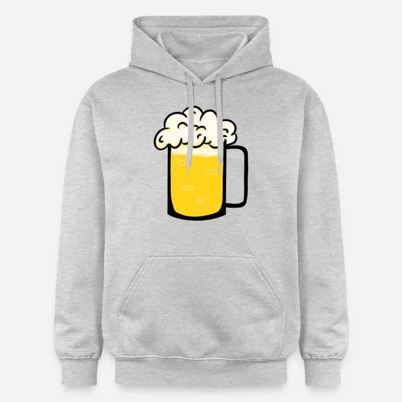 Chope de bière - Sweat à capuche Softstyle® Gildan Unisexe - gris clair chiné