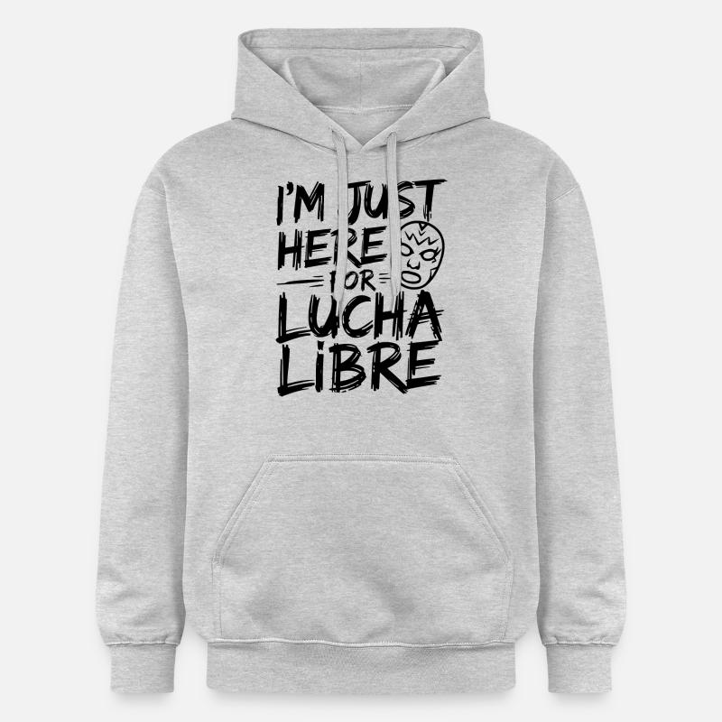 Look de lutte mexicaine - Sweat à capuche Softstyle® Gildan Unisexe - gris clair chiné