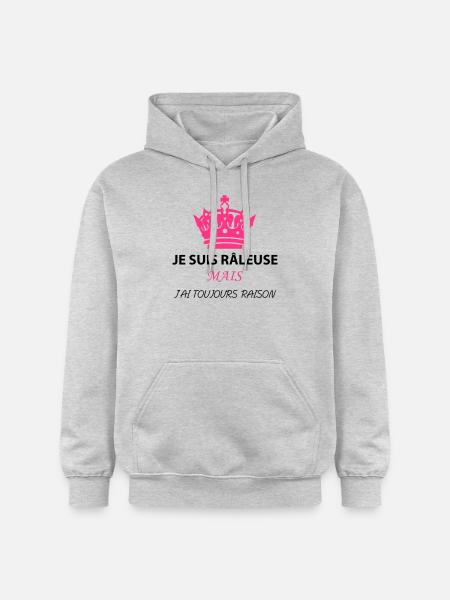 RALEUSE - Sweat à capuche Softstyle® Gildan Unisexe - gris clair chiné