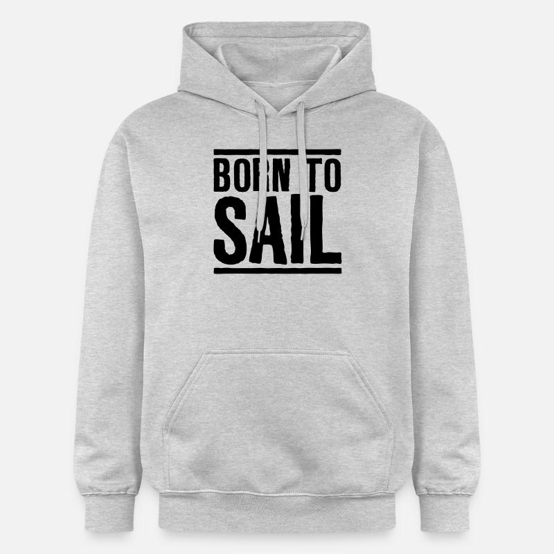 Sailing Born to Sail - Sweat à capuche Softstyle® Gildan Unisexe - gris clair chiné