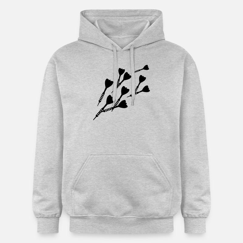 Jeu de fléchettes - Sweat à capuche Softstyle® Gildan Unisexe - gris clair chiné