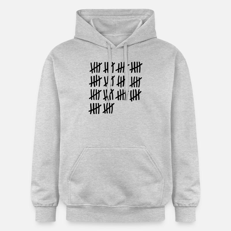 70 Anniversaire - Sweat à capuche Softstyle® Gildan Unisexe - gris clair chiné