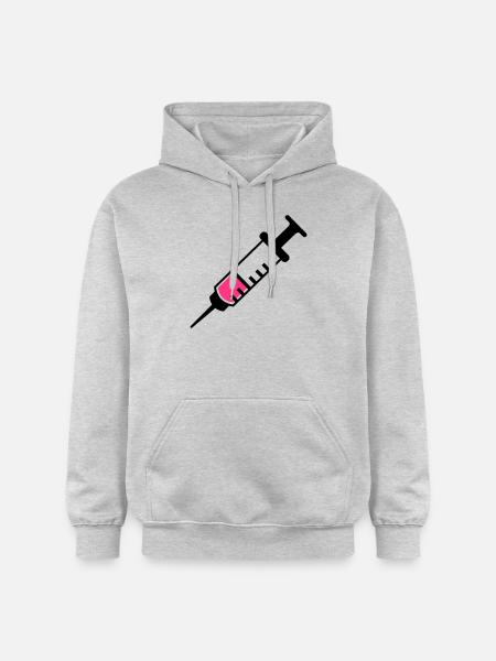 Spritze - Gildan Unisex Softstyle® Midweight Hoodie - Hellgrau meliert