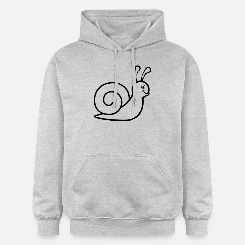 escargot mignonne modèle doux - Sweat à capuche Softstyle® Gildan Unisexe - gris clair chiné