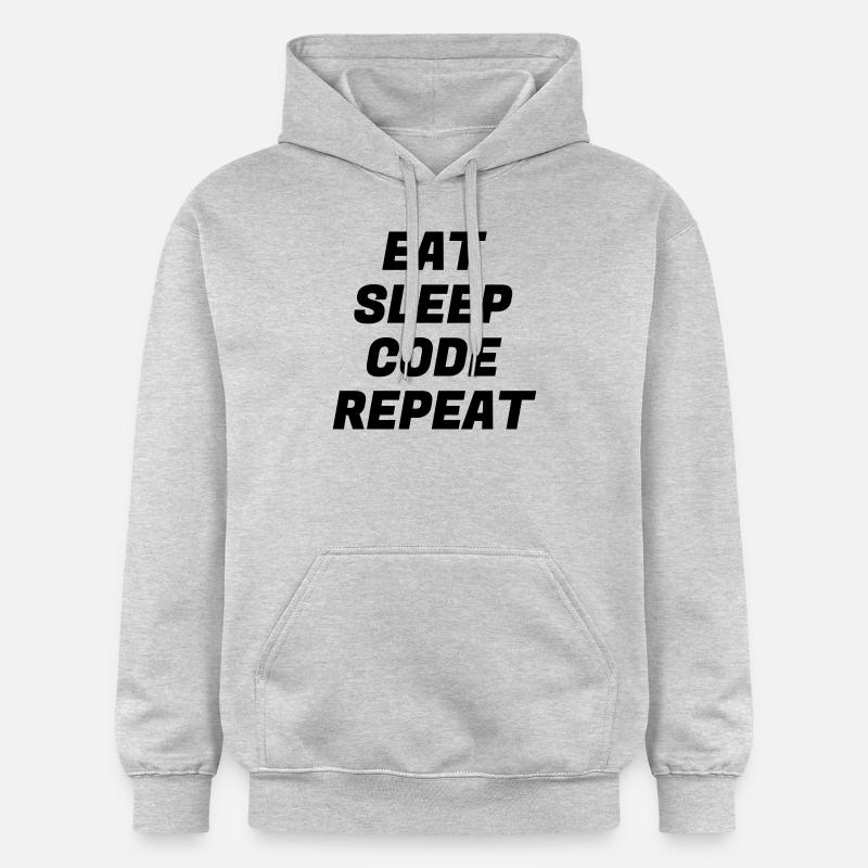 Entwickler / Informatiker / Programmierer / - Gildan Unisex Softstyle® Midweight Hoodie - Hellgrau meliert