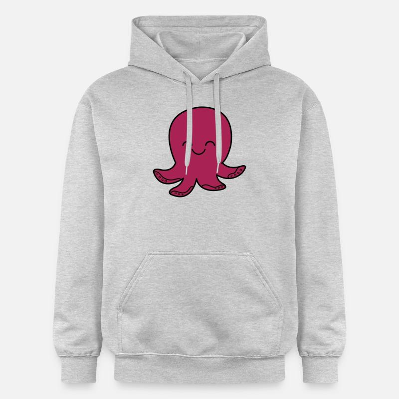 oktopus_002 - Sweat à capuche Softstyle® Gildan Unisexe - gris clair chiné