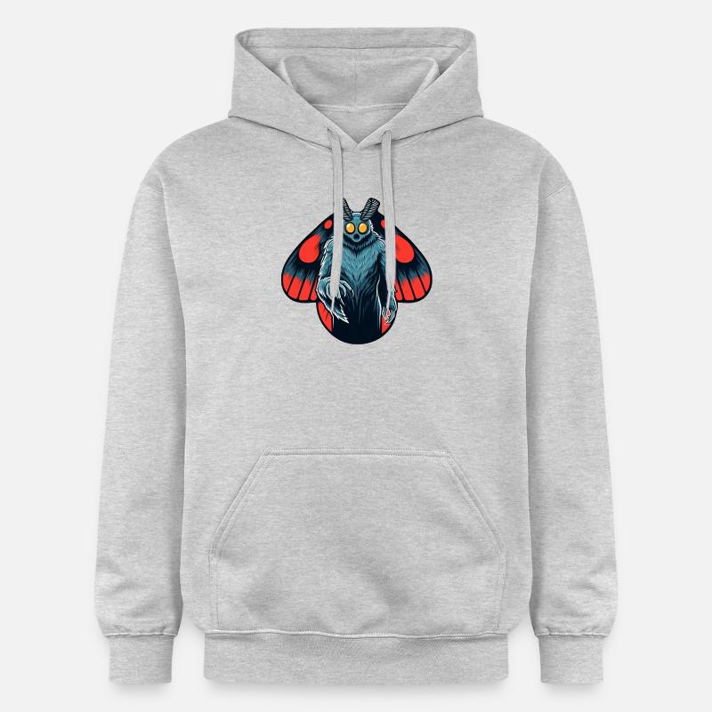 Mothman - Cryptide Cryptozoologie de Virginie-Occidentale - Sweat à capuche Softstyle® Gildan Unisexe - gris clair chiné