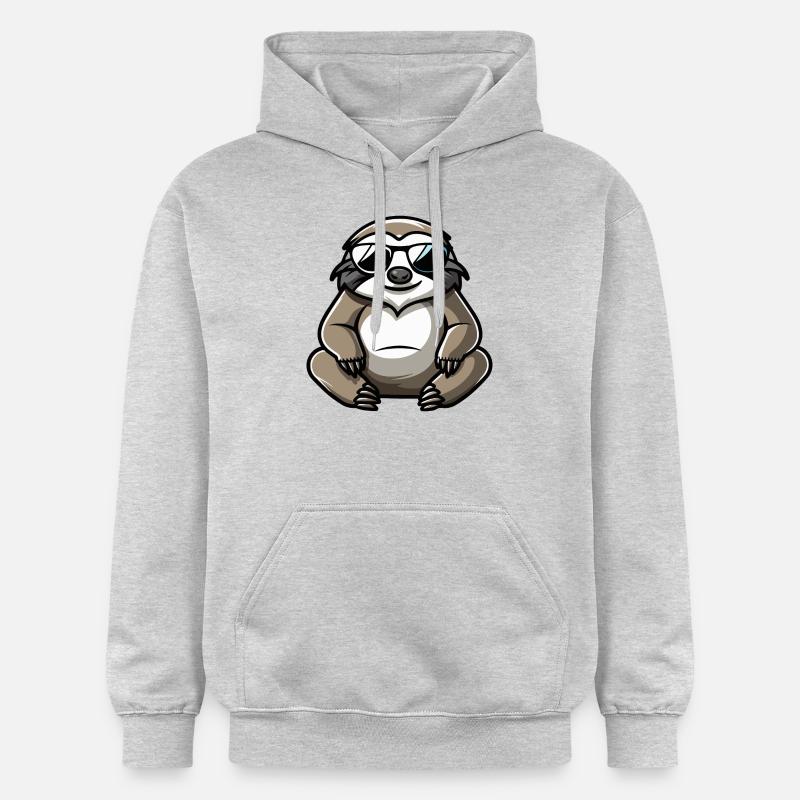 Sloth Comic Cool - Gildan Unisex Softstyle® Midweight Hoodie - light heather grey