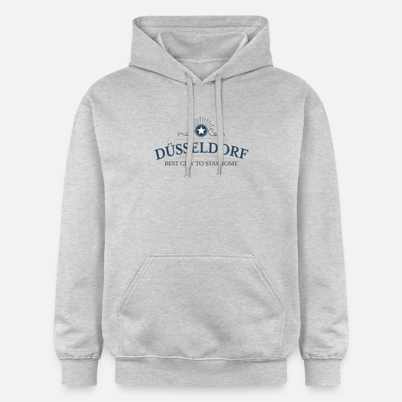 Düsseldorf - Sweat à capuche Softstyle® Gildan Unisexe - gris clair chiné