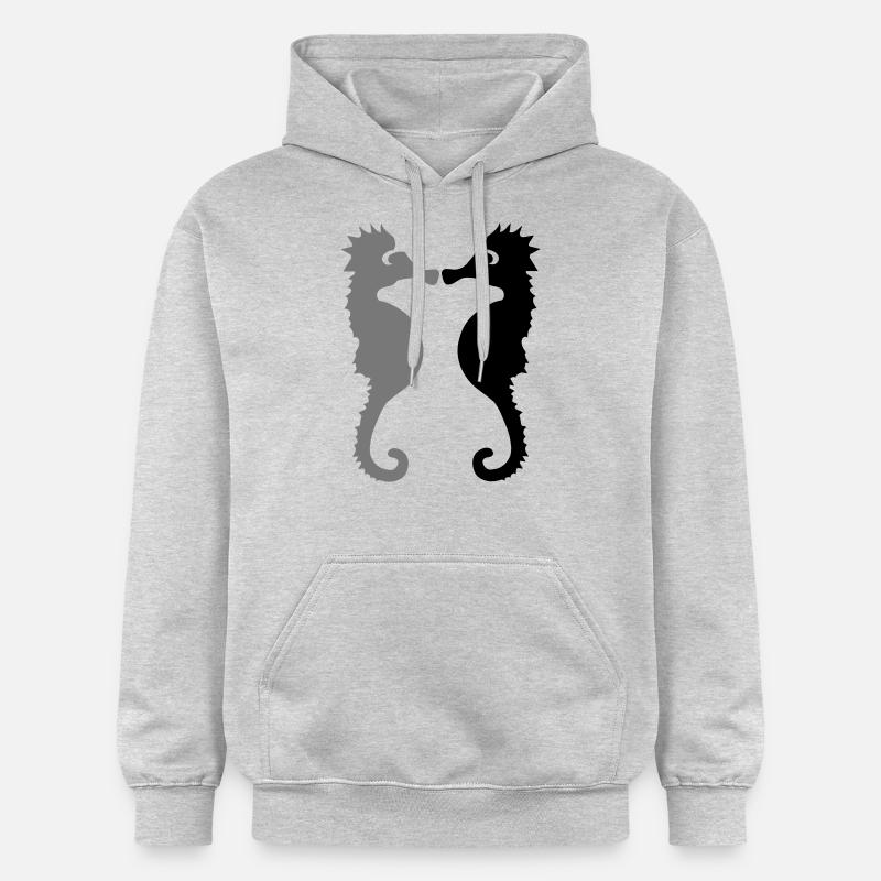 seepferdchen - Gildan Unisex Softstyle® Midweight Hoodie - Hellgrau meliert