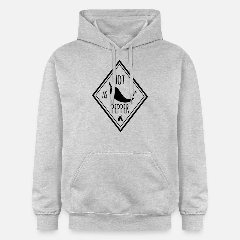 Hot as pepper - Gildan Unisex Softstyle® Midweight Hoodie - Hellgrau meliert