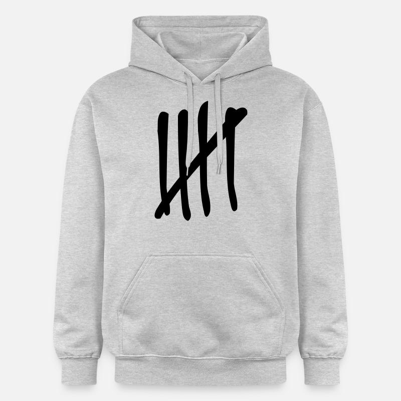 5 coups - Sweat à capuche Softstyle® Gildan Unisexe - gris clair chiné