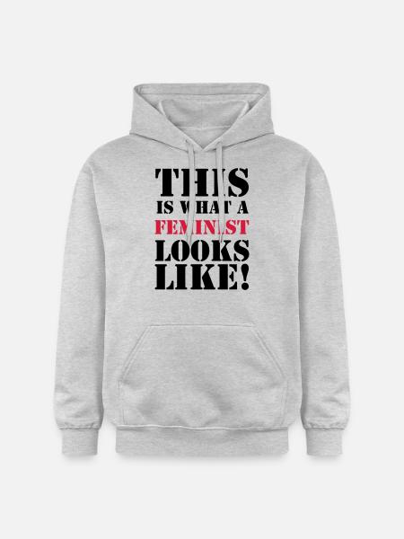 Feminist - Gildan Unisex Softstyle® Midweight Hoodie - light heather grey