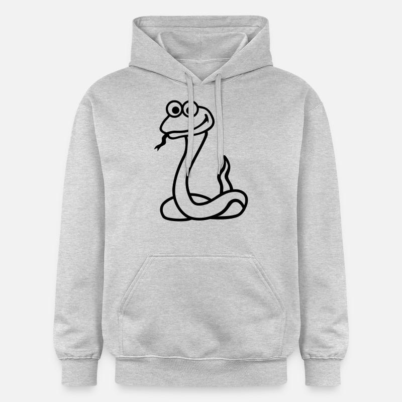 Serpent - Sweat à capuche Softstyle® Gildan Unisexe - gris clair chiné