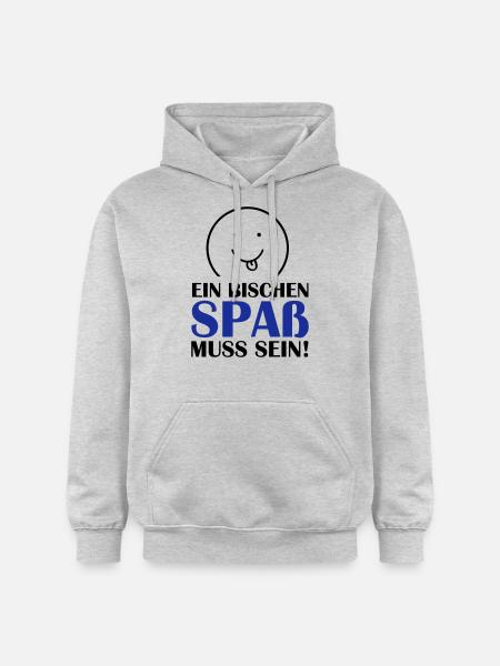 (spass_muss_sein_02) - Gildan Unisex Softstyle® Midweight Hoodie - Hellgrau meliert
