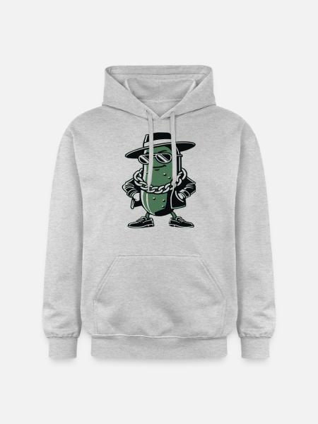 Gangster Gurke - Gildan Unisex Softstyle® Midweight Hoodie - Hellgrau meliert