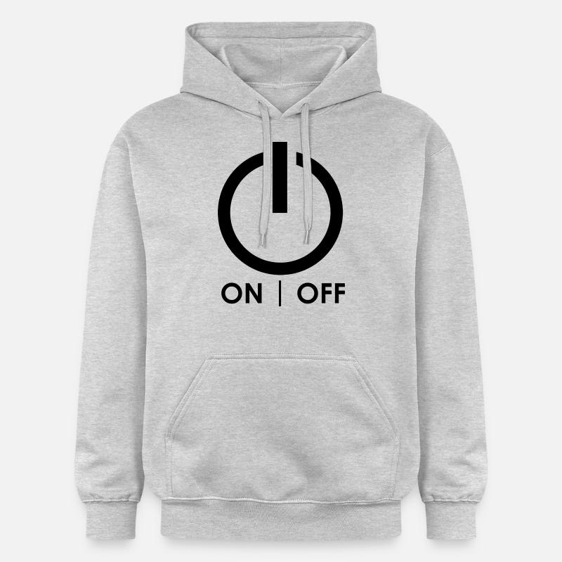 ON / OFF - Sweat à capuche Softstyle® Gildan Unisexe - gris clair chiné