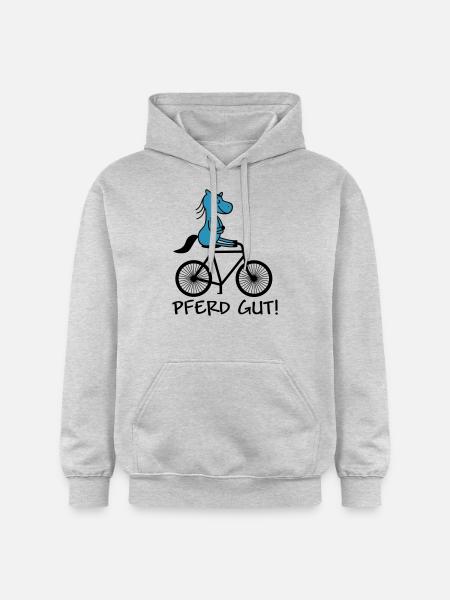 pferd gut - Gildan Unisex Softstyle® Midweight Hoodie - Hellgrau meliert