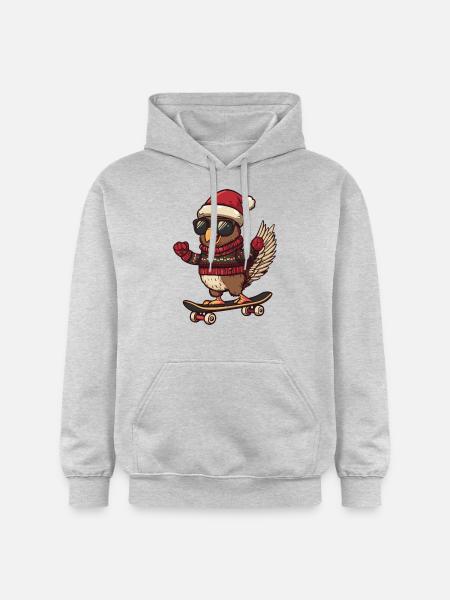 Turkey Christmas Funny - Gildan Unisex Softstyle® Midweight Hoodie - light heather grey