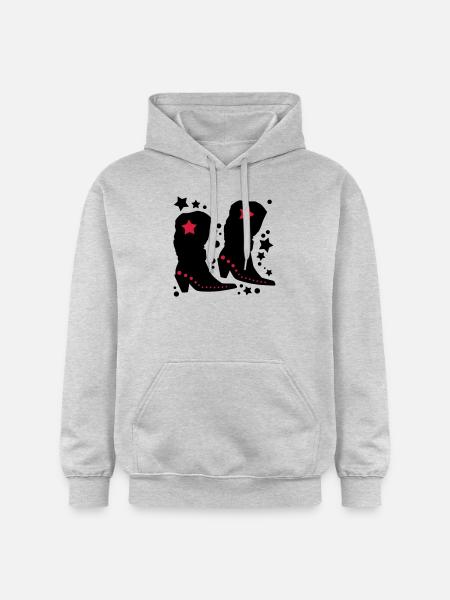 Cowboy Boots - Gildan Unisex Softstyle® Midweight Hoodie - light heather grey