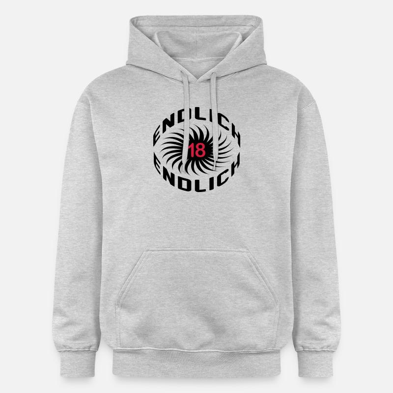 endlich18 - Sweat à capuche Softstyle® Gildan Unisexe - gris clair chiné