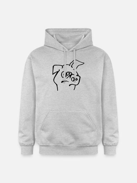Blöde Sau - Gildan Unisex Softstyle® Midweight Hoodie - Hellgrau meliert