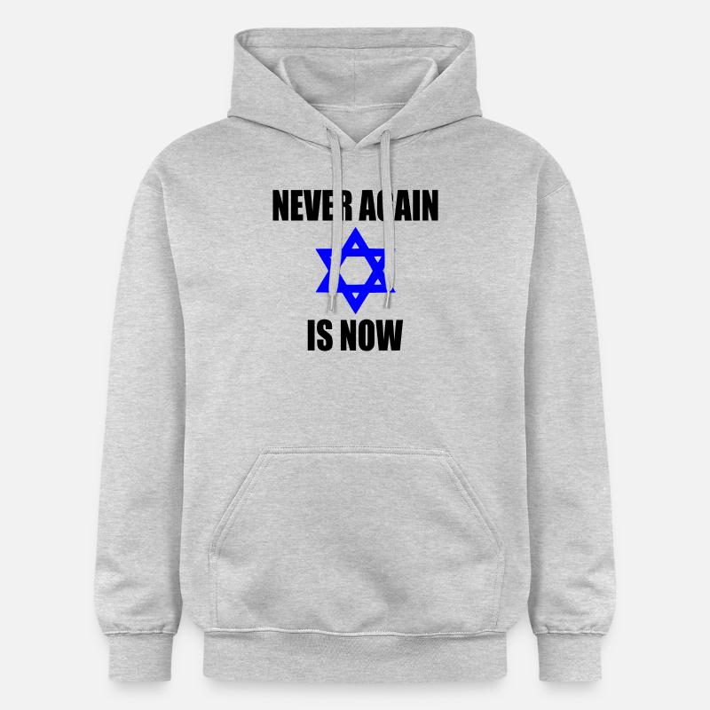 Never again is now - Sweat à capuche Softstyle® Gildan Unisexe - gris clair chiné