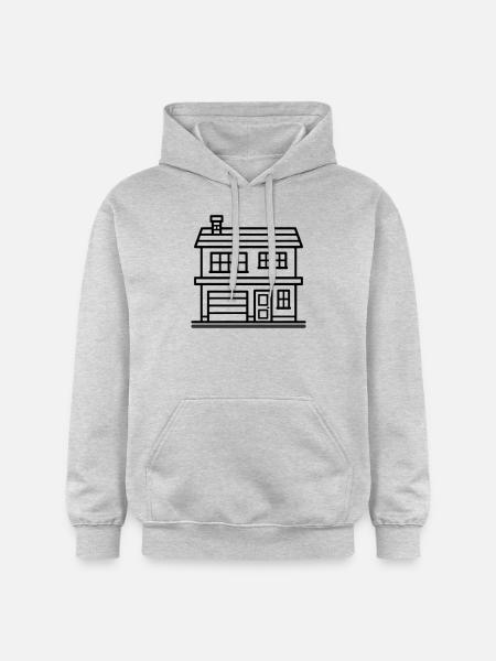 Maison Propriété - Sweat à capuche Softstyle® Gildan Unisexe - gris clair chiné