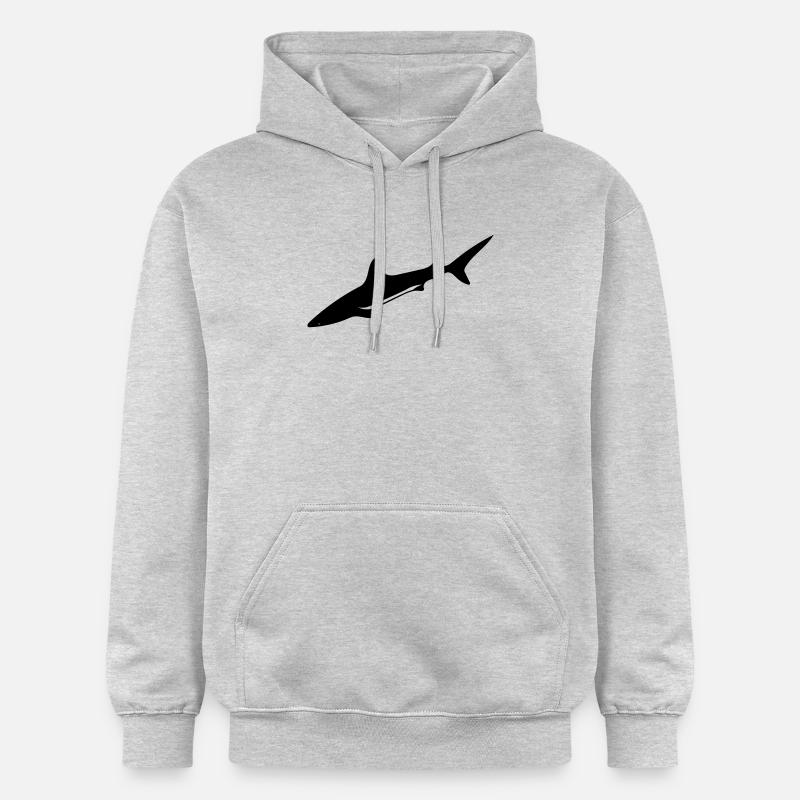 Hai - Vector Design - Sweat à capuche Softstyle® Gildan Unisexe - gris clair chiné