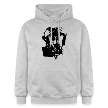 Feuerwehrhelm ari - Gildan Unisex Softstyle® Midweight Hoodie - Hellgrau meliert - Vorne - Liana (172cm) & Jaron (178cm)