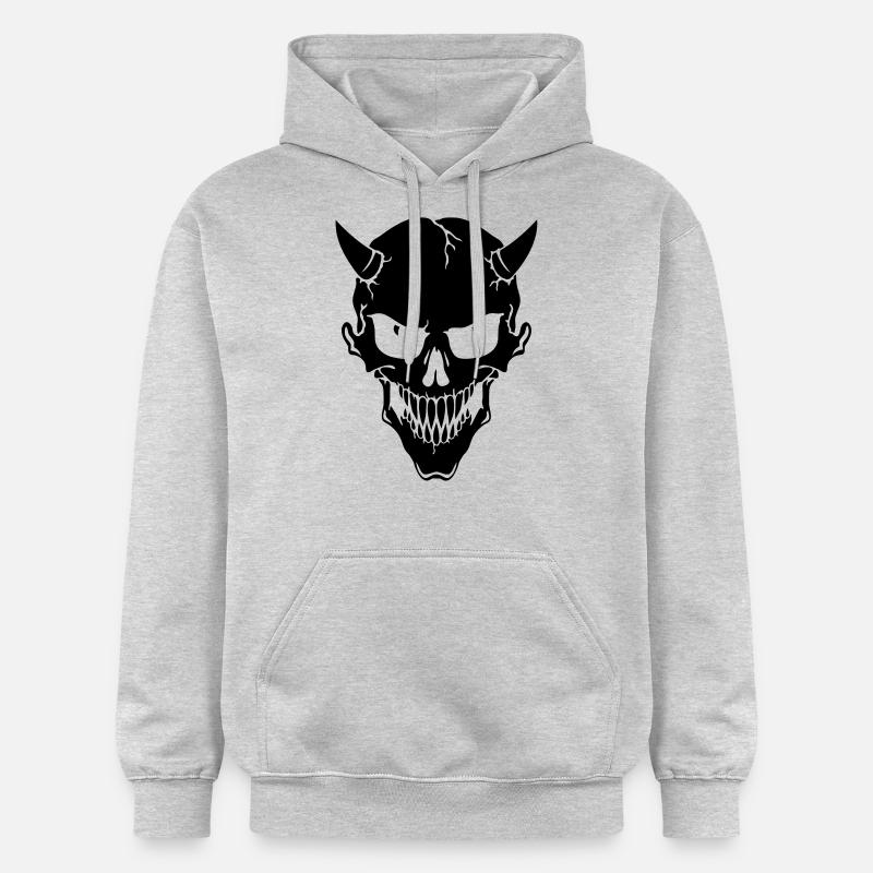 Diable - Sweat à capuche Softstyle® Gildan Unisexe - gris clair chiné