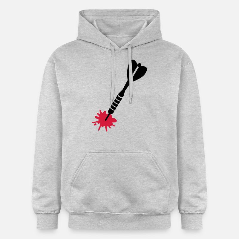 Jeu de fléchettes - Sweat à capuche Softstyle® Gildan Unisexe - gris clair chiné