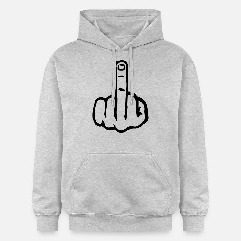 Médius - Sweat à capuche Softstyle® Gildan Unisexe - gris clair chiné
