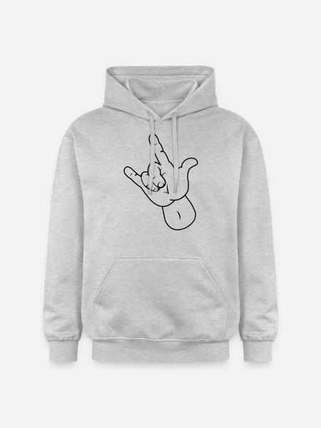 hand - Gildan Unisex Softstyle® Midweight Hoodie - light heather grey