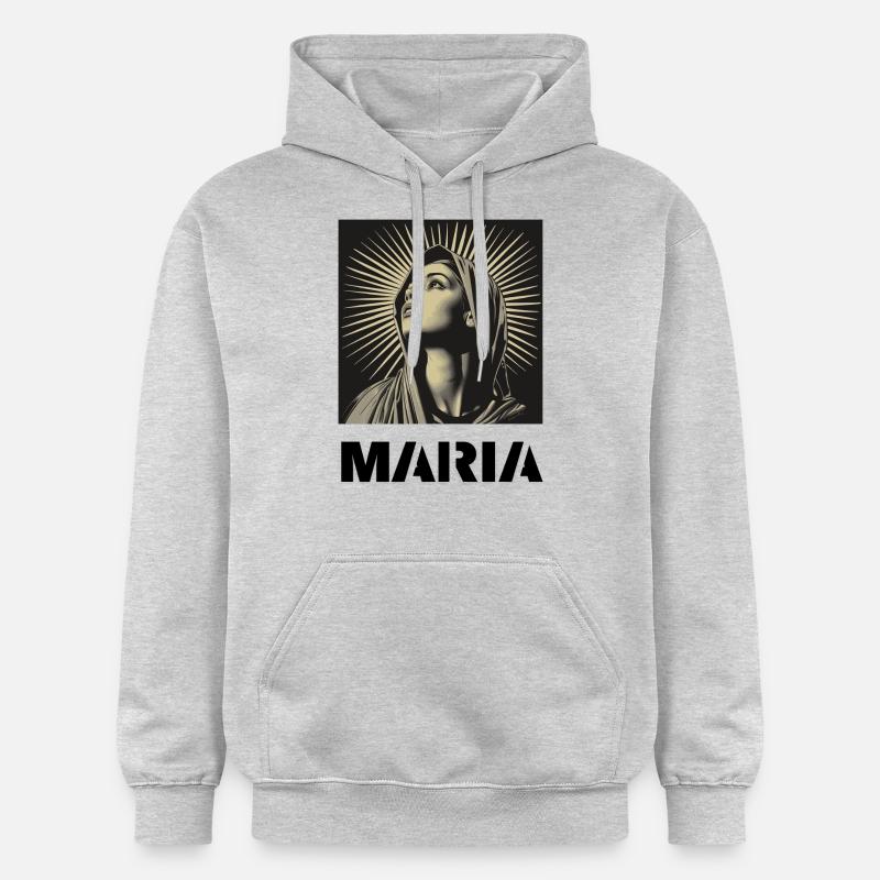 Maria - Gildan Unisex Softstyle® Midweight Hoodie - light heather grey