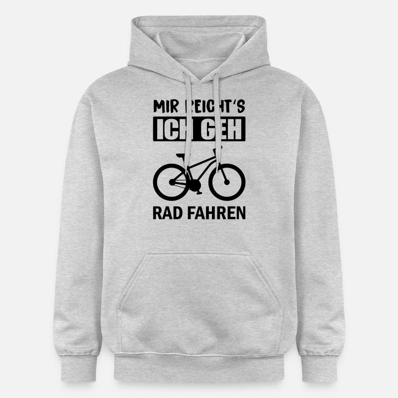 J’en ai assez du vélo - Sweat à capuche Softstyle® Gildan Unisexe - gris clair chiné