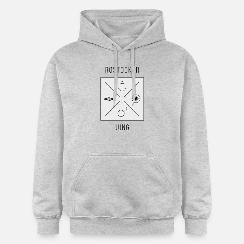 Rostocker Jung - Gildan Unisex Softstyle® Midweight Hoodie - Hellgrau meliert
