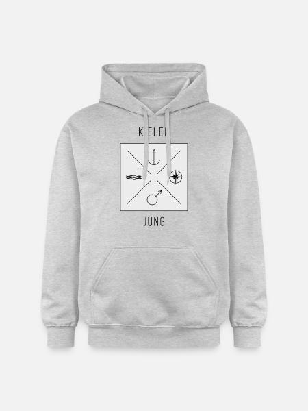 Kieler Jung - Gildan Unisex Softstyle® Midweight Hoodie - Hellgrau meliert