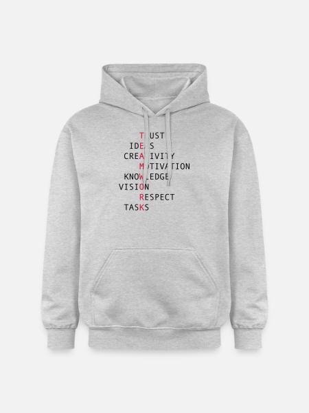 TEAMWORK - Gildan Unisex Softstyle® Midweight Hoodie - Hellgrau meliert