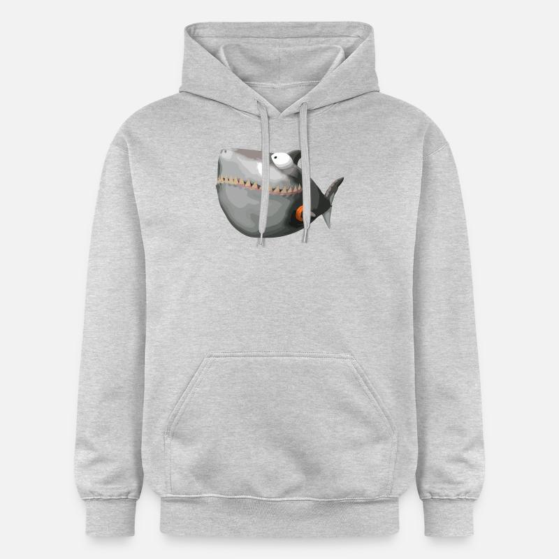 SharkMops - Sweat à capuche Softstyle® Gildan Unisexe - gris clair chiné