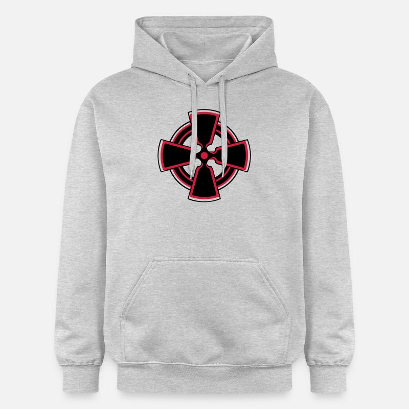 celtic_cross - Sweat à capuche Softstyle® Gildan Unisexe - gris clair chiné