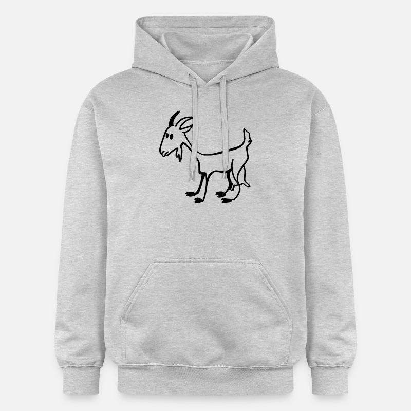 Chèvre - Sweat à capuche Softstyle® Gildan Unisexe - gris clair chiné