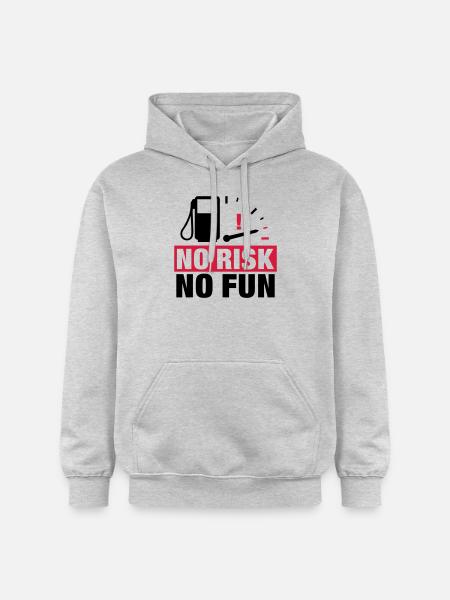 no_risk_no_fun__f2 - Gildan Unisex Softstyle® Midweight Hoodie - Hellgrau meliert