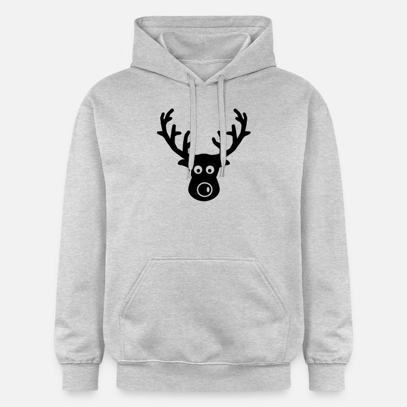 Renne Élan - Sweat à capuche Softstyle® Gildan Unisexe - gris clair chiné