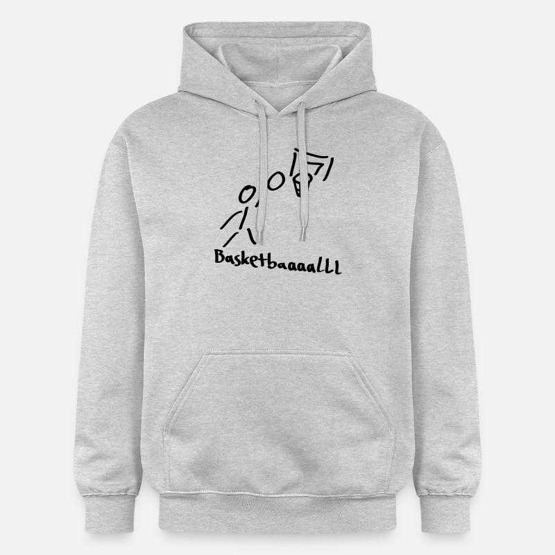 basketball - Sweat à capuche Softstyle® Gildan Unisexe - gris clair chiné